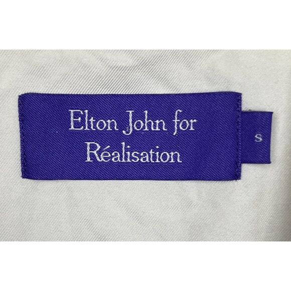 Elton John For Realisation White Jumpsuit Coveralls Overalls Women's Size Small - Picture 3 of 12